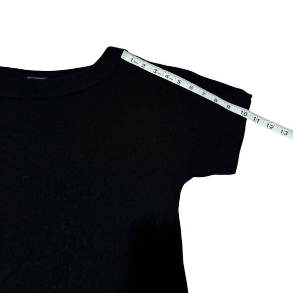 Maryan Mehlhorn Women's Black Knitted Round Neck Shirt Dress Size S - Picture 11 of 12